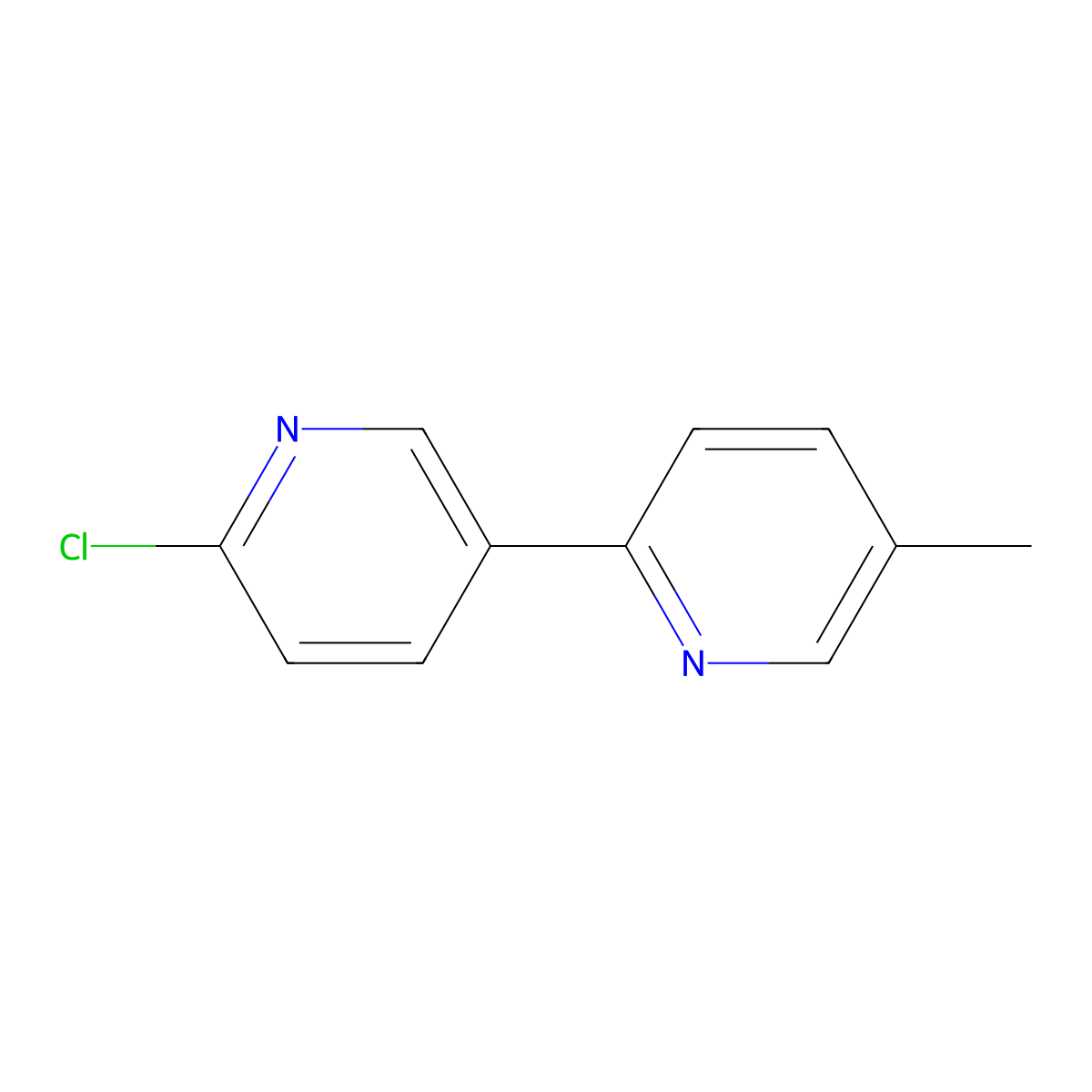 6'-Chloro-5-methyl-2,3'-bipyridine molecular structure, CAS 1187168-72-4