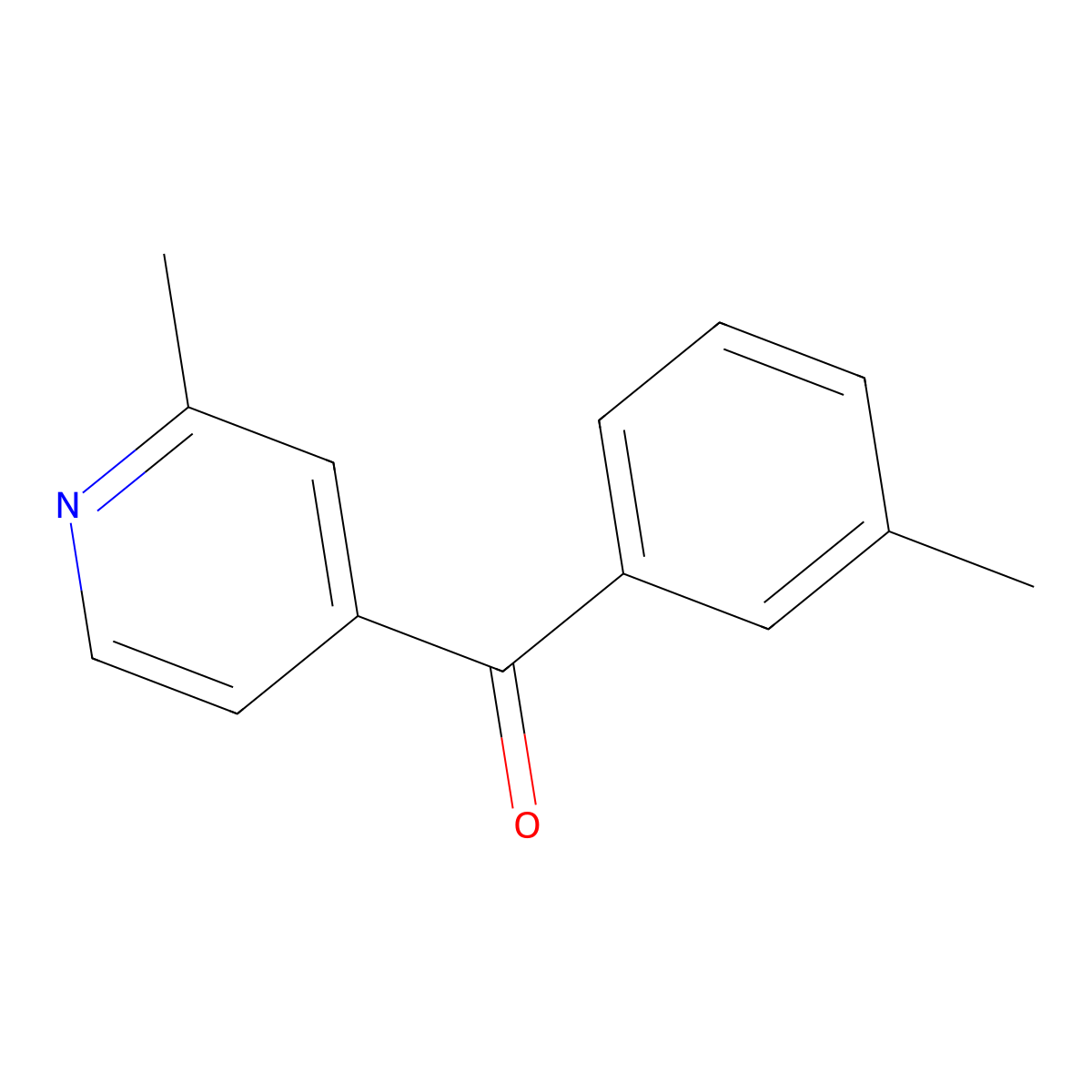 2-Methyl-4-(3-methylbenzoyl)pyridine molecular structure, CAS 1187168-74-6