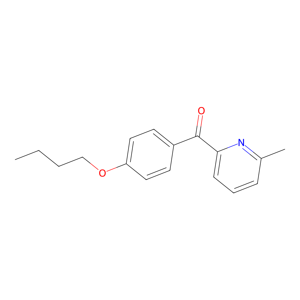 2-(4-Butoxybenzoyl)-6-methylpyridine molecular structure, CAS 1187168-81-5