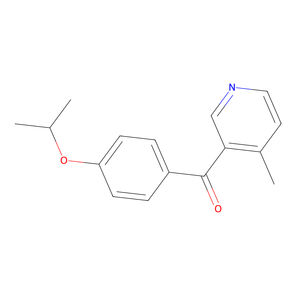 3-(4-Isopropoxybenzoyl)-4-methylpyridine molecular structure, CAS 1187168-83-7