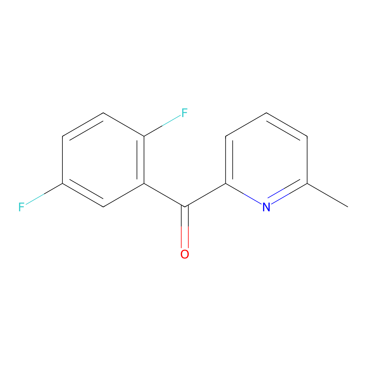2-(2,5-Difluorobenzoyl)-6-methylpyridine molecular structure, CAS 1187168-85-9