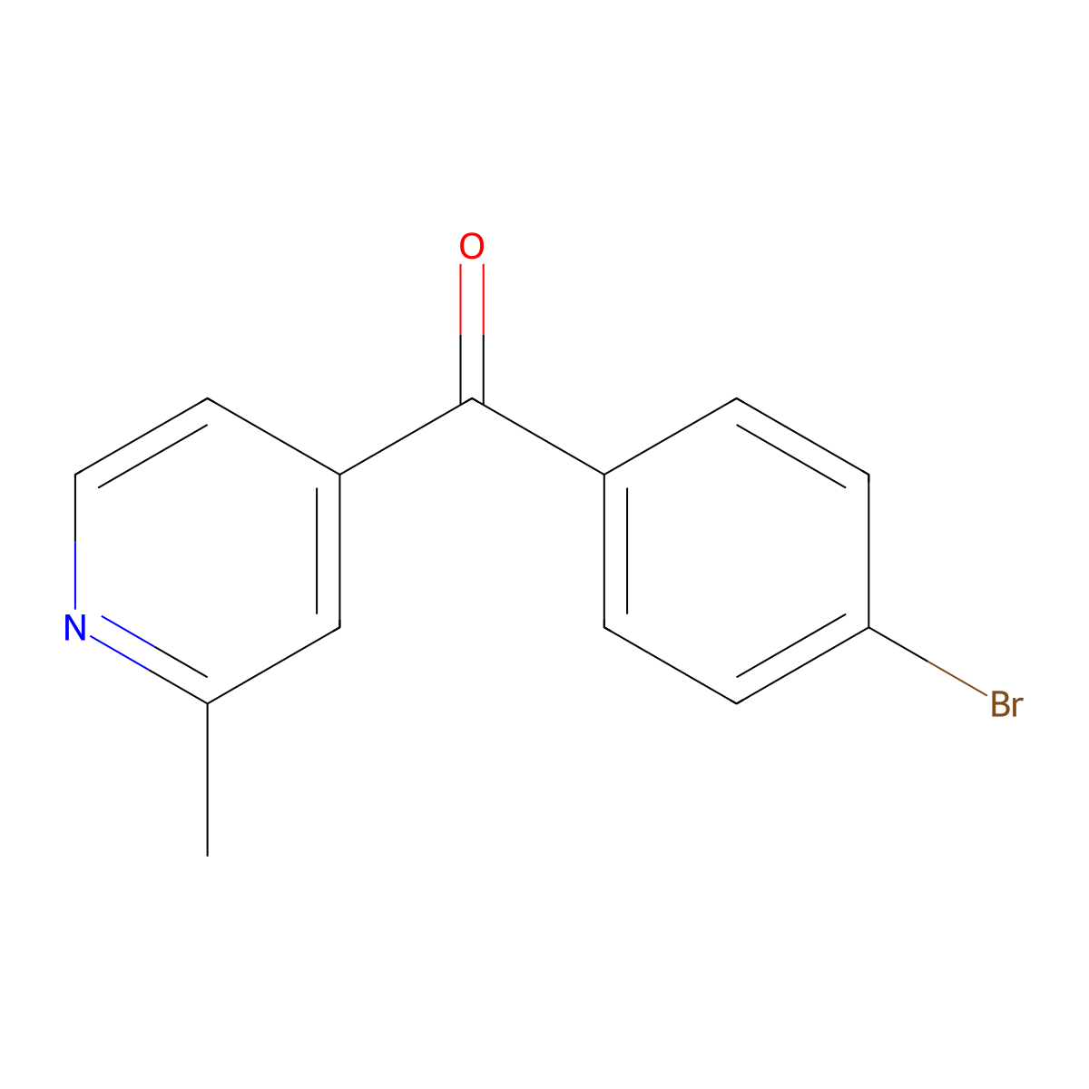 4-(4-Bromobenzoyl)-2-methylpyridine molecular structure, CAS 1187168-87-1