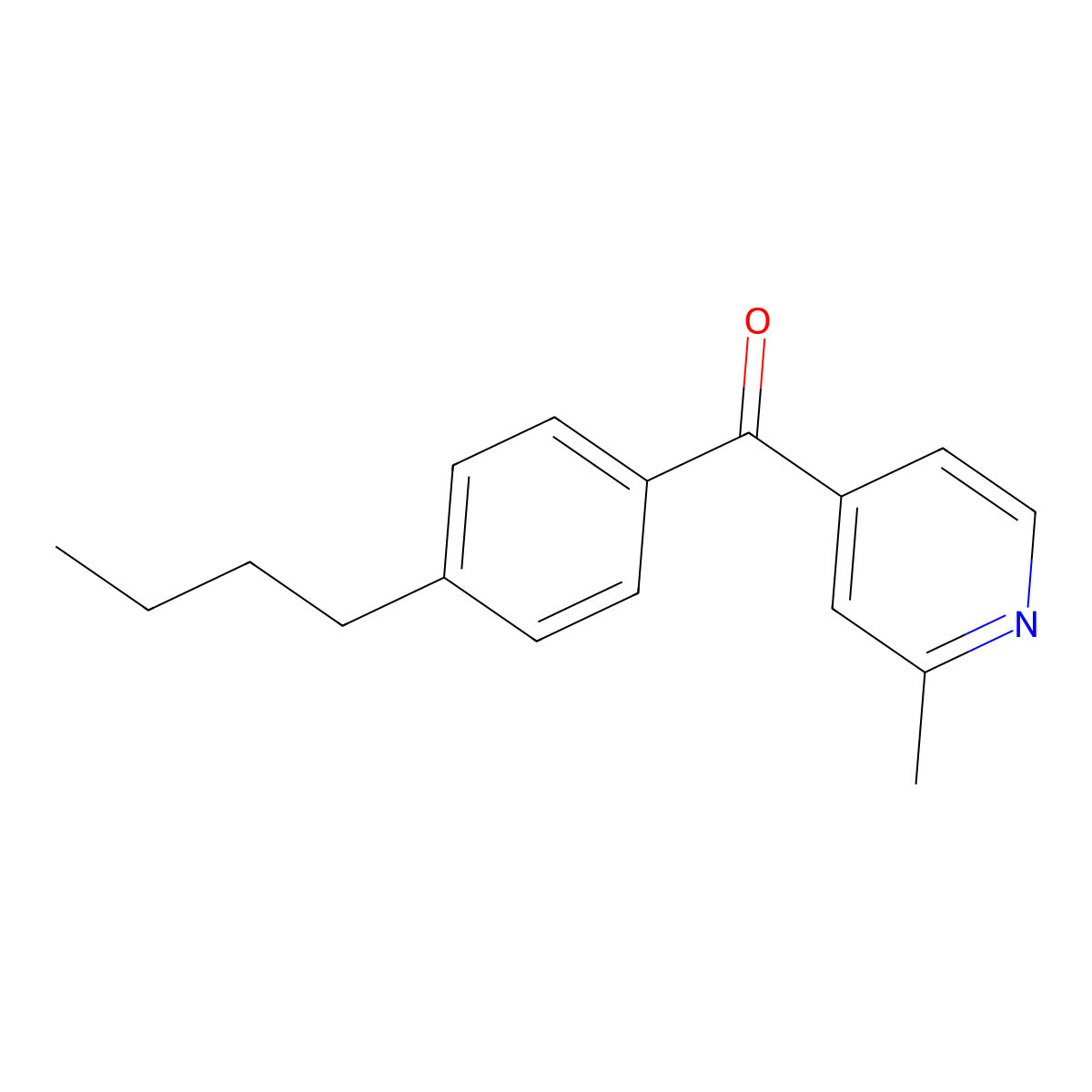 4-(4-Butylbenzoyl)-2-methylpyridine molecular structure, CAS 1187168-95-1