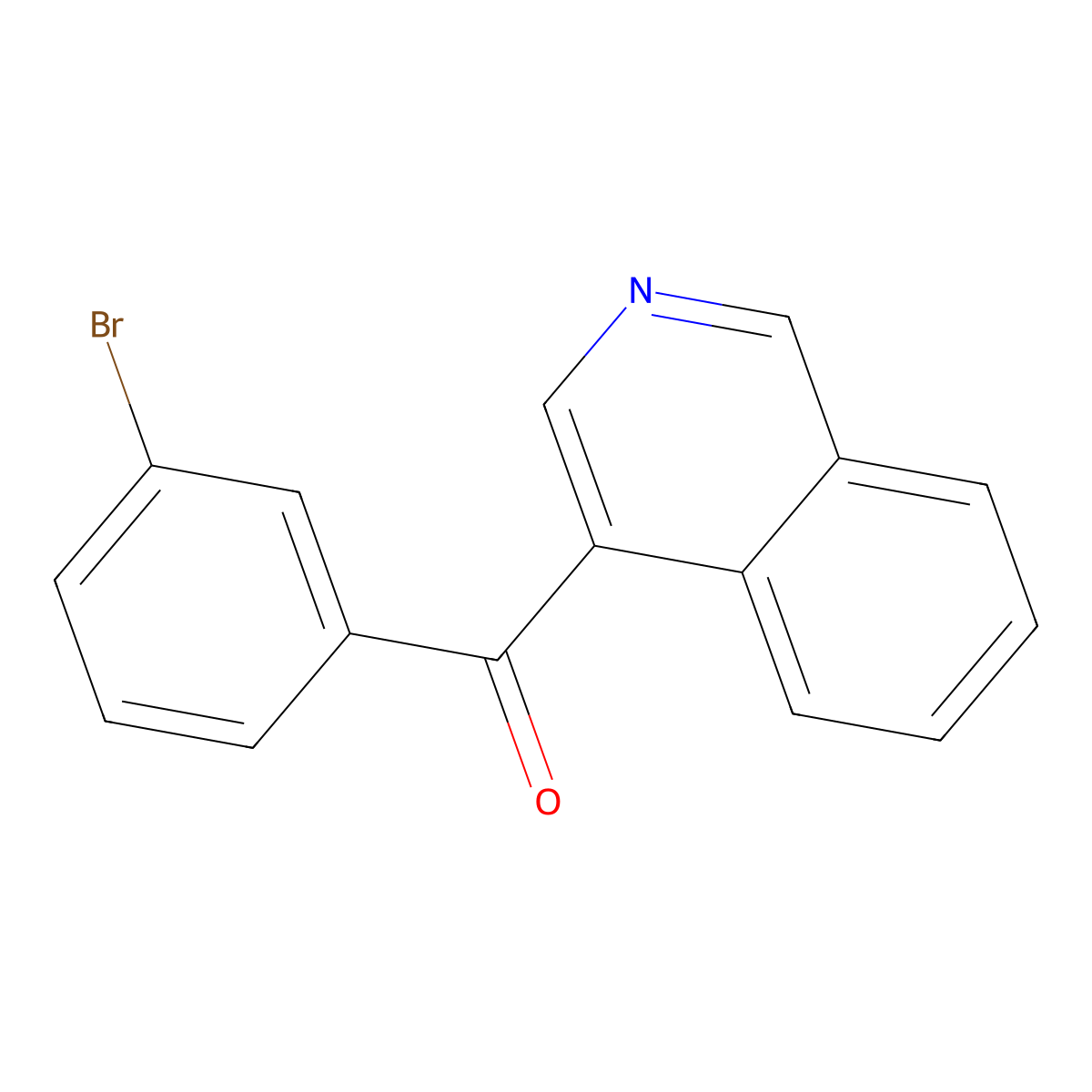 4-(3-Bromobenzoyl)isoquinoline molecular structure, CAS 1187169-00-1