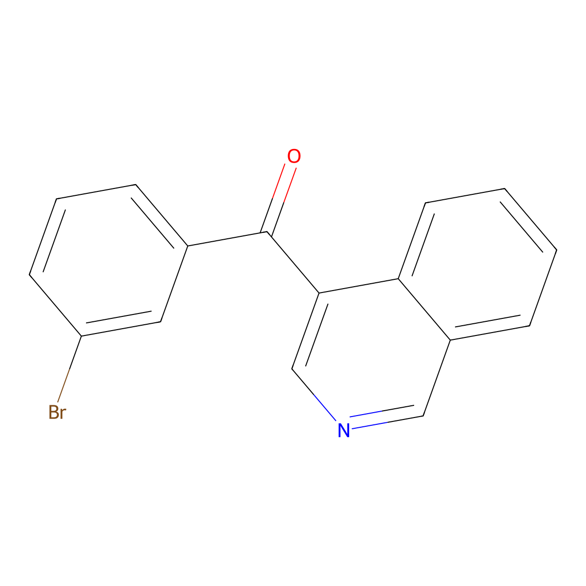4-(3-Bromobenzoyl)isoquinoline molecular structure, CAS 1187169-00-1