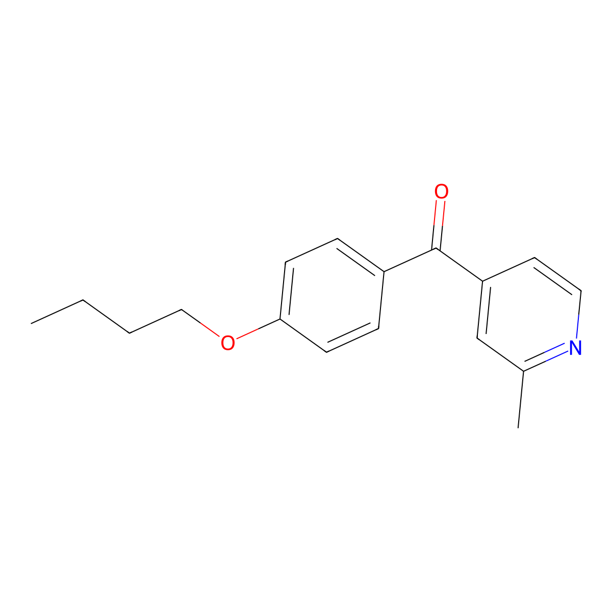 4-(4-Butoxybenzoyl)-2-methylpyridine molecular structure, CAS 1187169-01-2