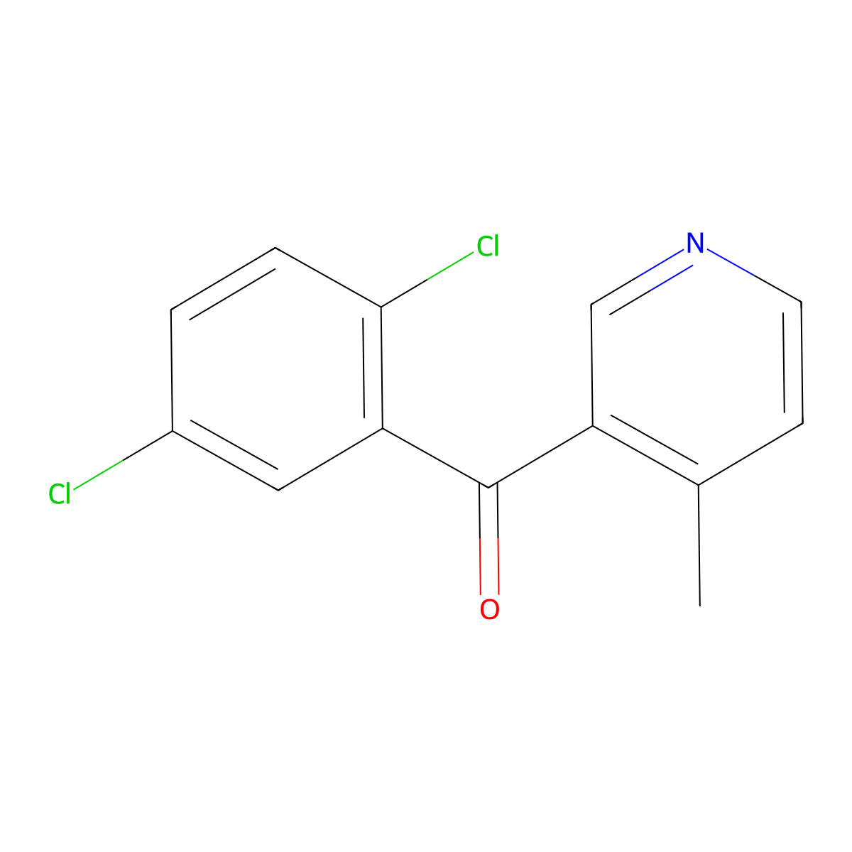 3-(2,5-Dichlorobenzoyl)-4-methylpyridine molecular structure, CAS 1187169-06-7