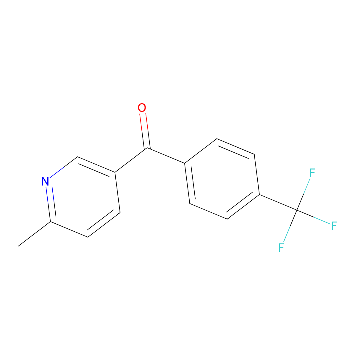 2-Methyl-5-(4-Trifluoromethylbenzoyl)pyridine molecular structure, CAS 1187169-12-5