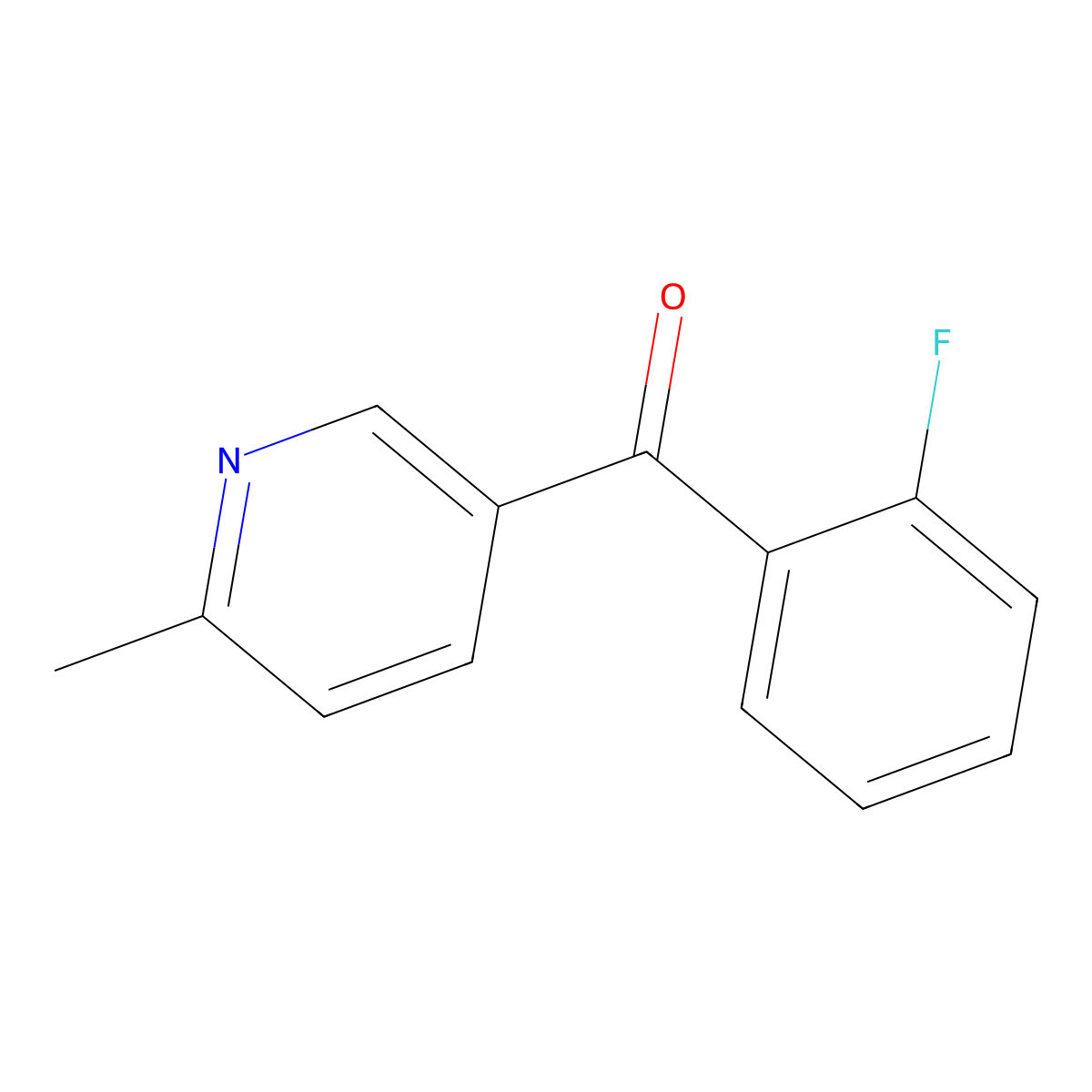 5-(2-Fluorobenzoyl)-2-methylpyridine molecular structure, CAS 1187169-14-7