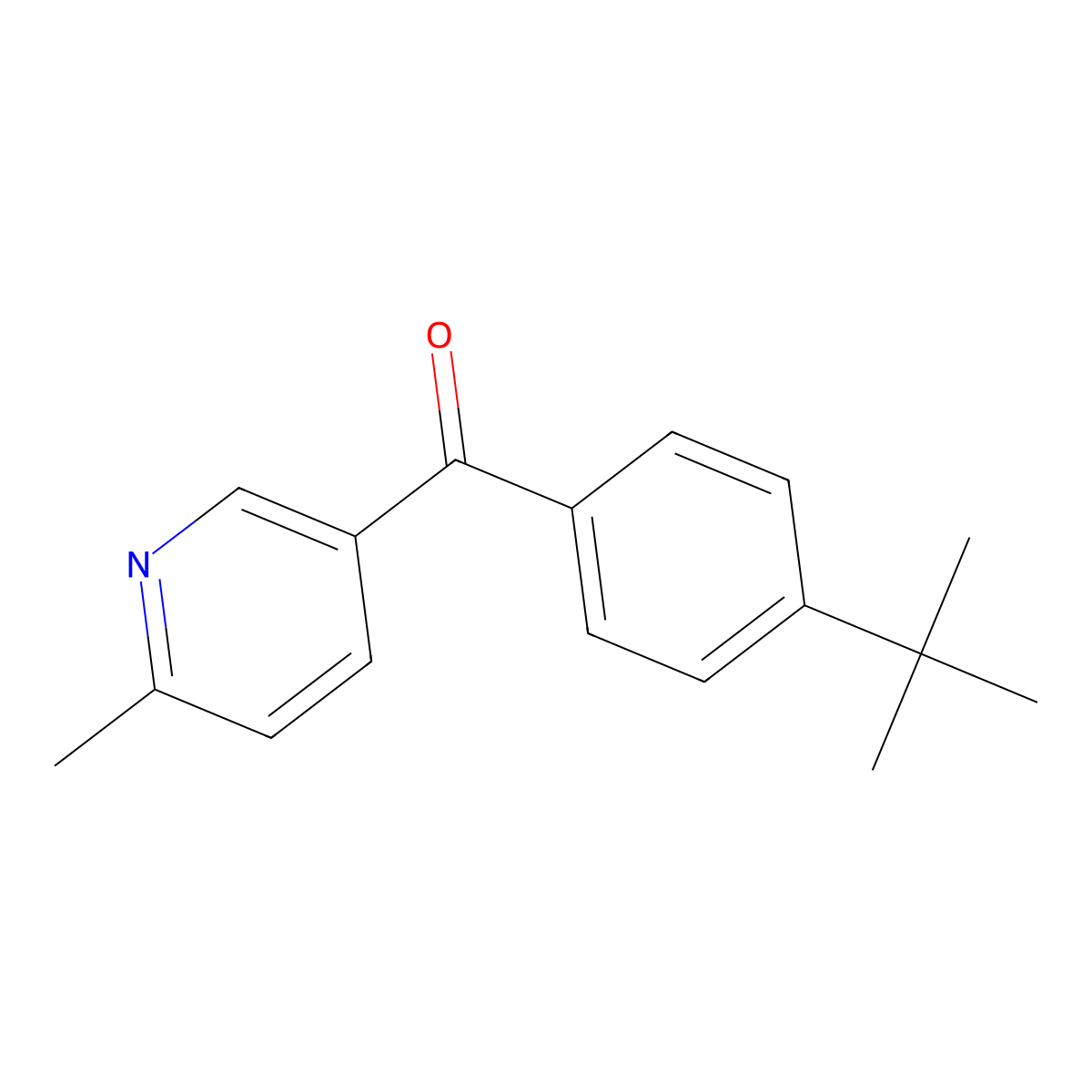 5-(4-tert-Butylbenzoyl)-2-methylpyridine molecular structure, CAS 1187169-28-3