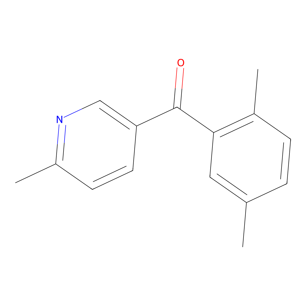 5-(2,5-Dimethylbenzoyl)-2-methylpyridine molecular structure, CAS 1187169-31-8