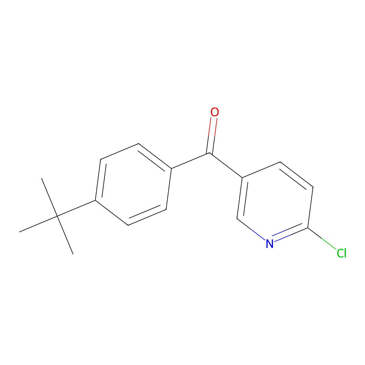 5-(4-tert-Butylbenzoyl)-2-chloropyridine molecular structure, CAS 1187169-36-3