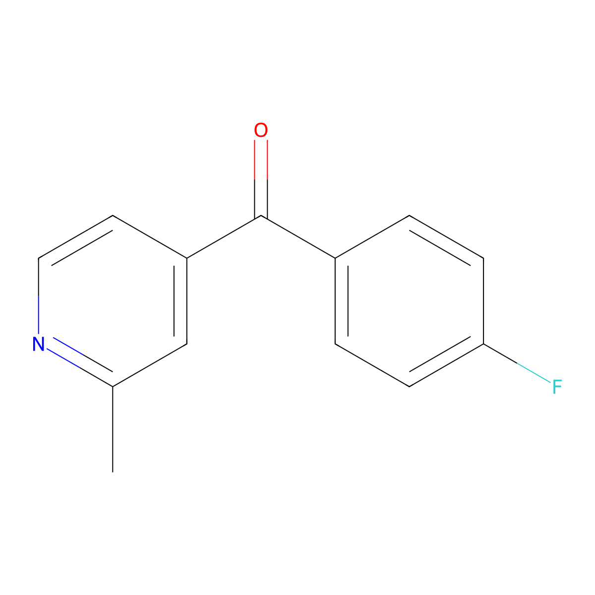 4-(4-Fluorobenzoyl)-2-methylpyridine molecular structure, CAS 1187169-37-4
