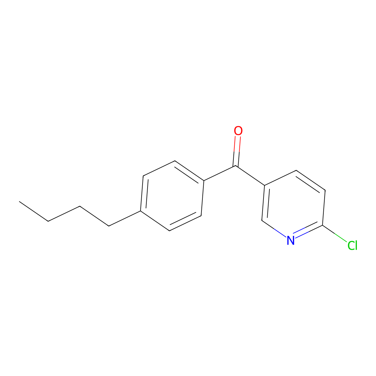 5-(4-Butylbenzoyl)-2-chloropyridine molecular structure, CAS 1187169-39-6