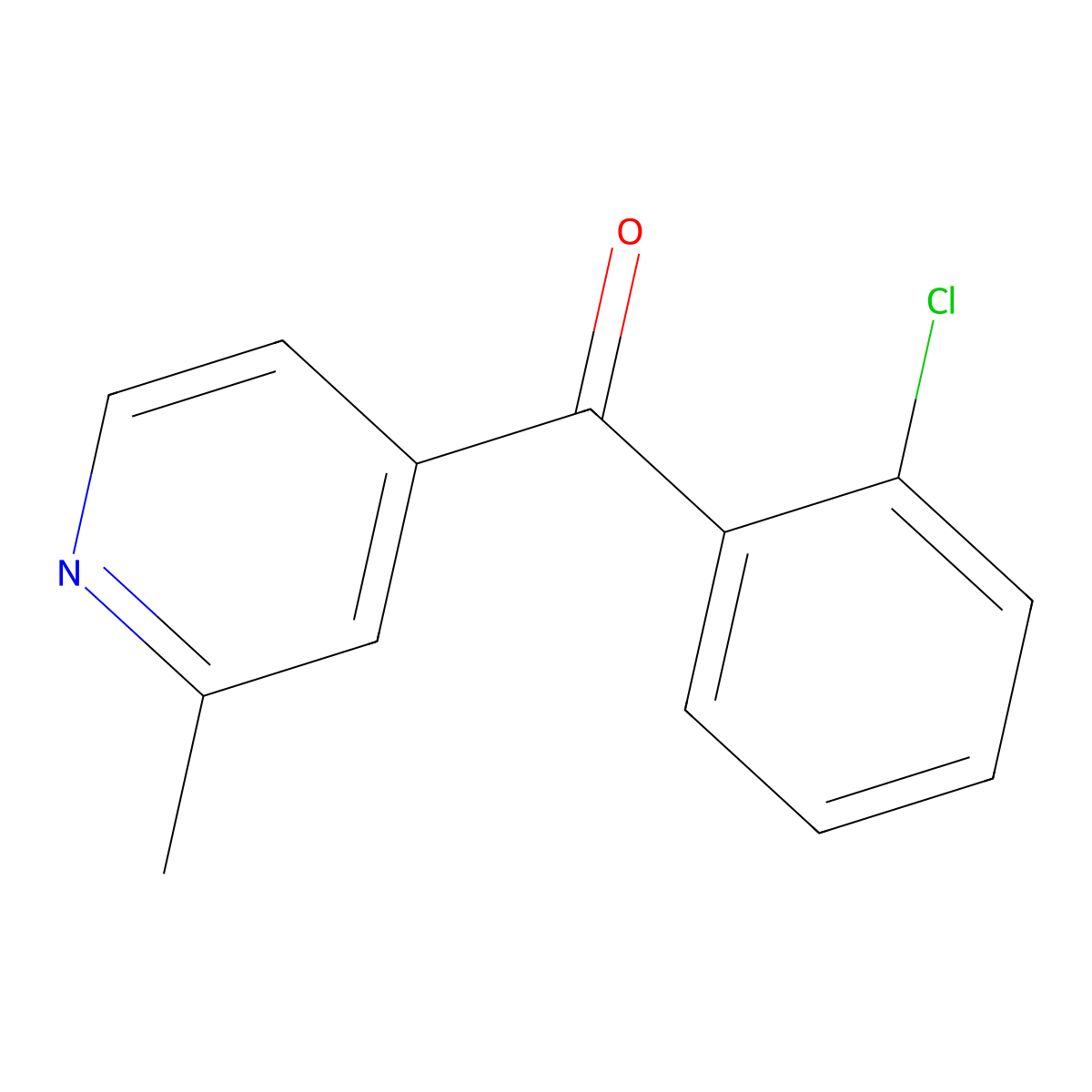 4-(2-Chlorobenzoyl)-2-methylpyridine molecular structure, CAS 1187169-40-9