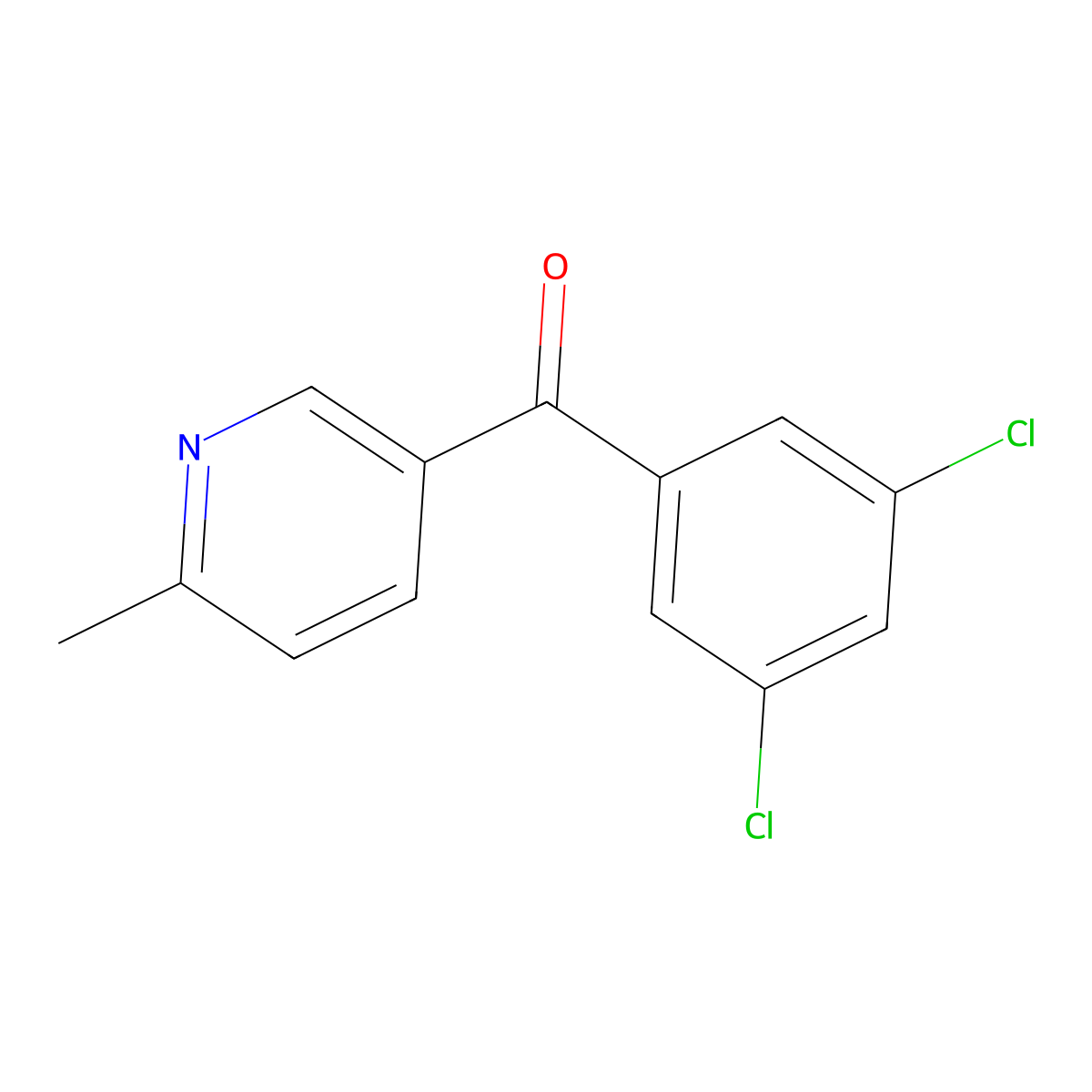 5-(3,5-Dichlorobenzoyl)-2-methylpyridine molecular structure, CAS 1187169-44-3