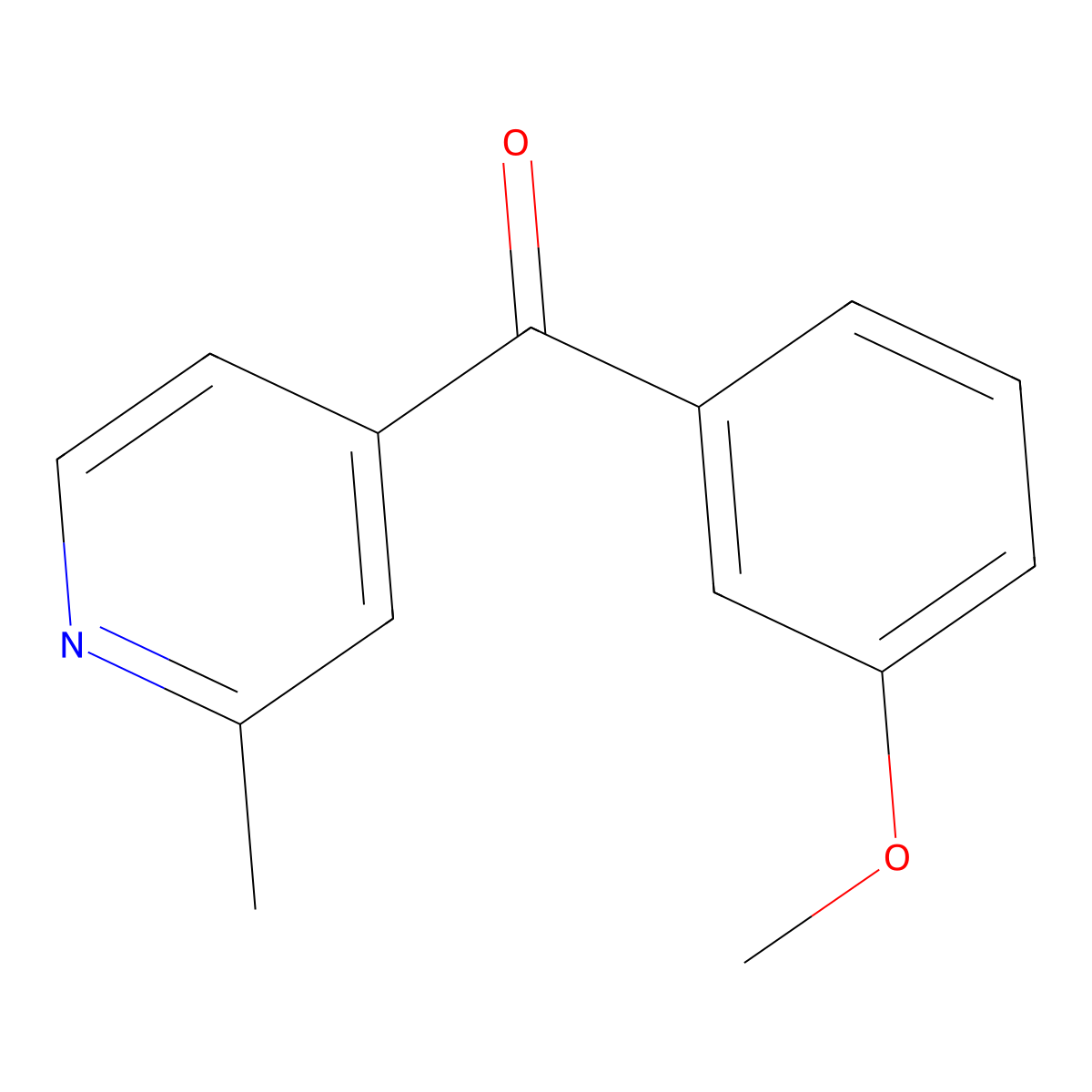 4-(3-Methoxybenzoyl)-2-methylpyridine molecular structure, CAS 1187169-47-6