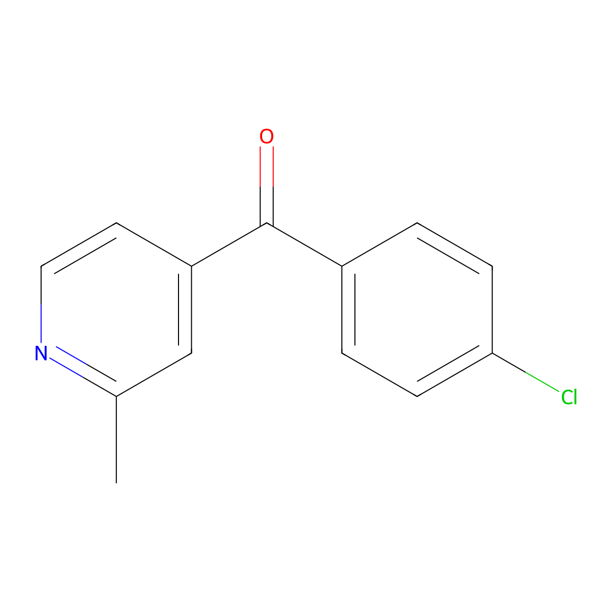 4-(4-Chlorobenzoyl)-2-methylpyridine molecular structure, CAS 1187169-49-8