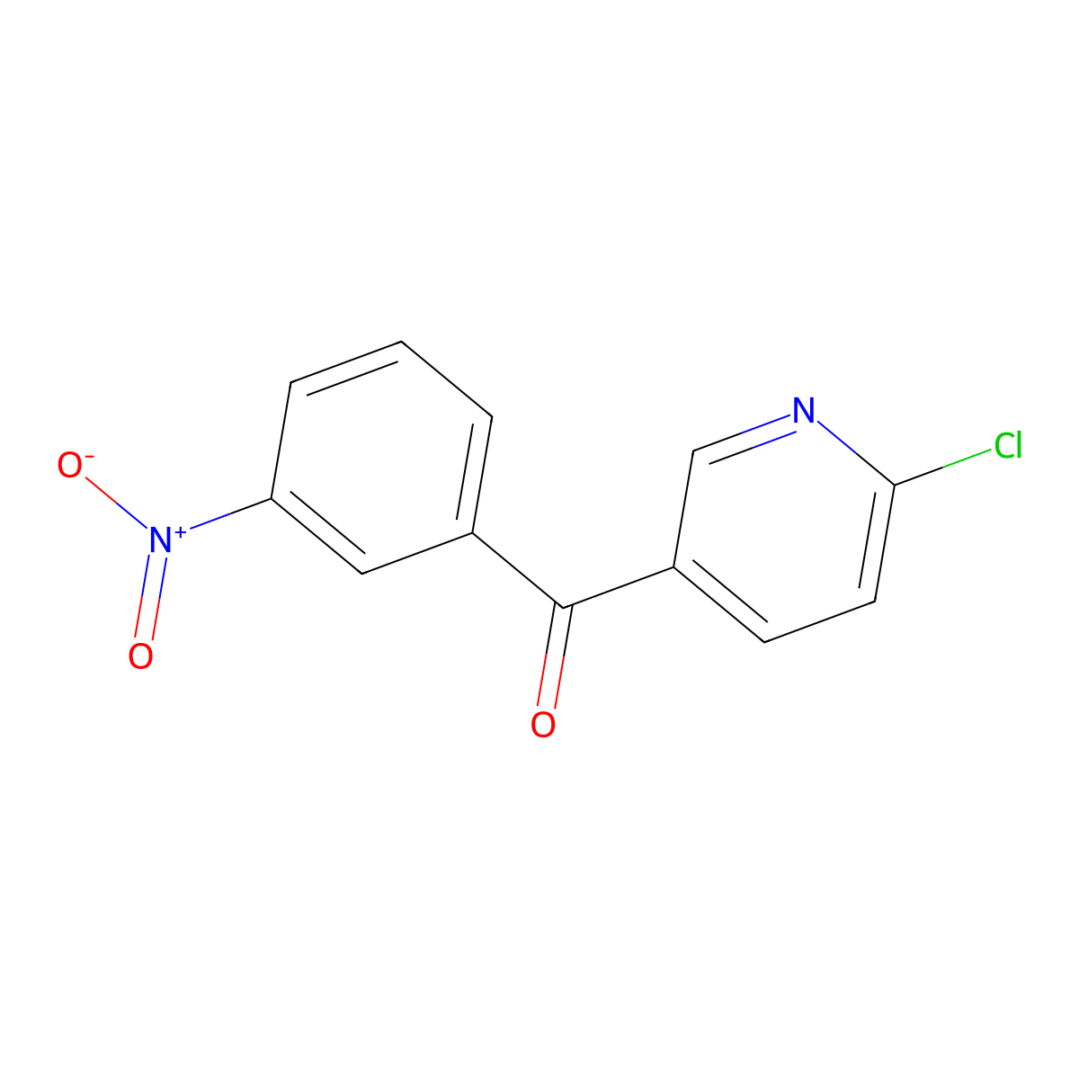 2-Chloro-5-(3-nitrobenzoyl)pyridine molecular structure, CAS 1187169-55-6