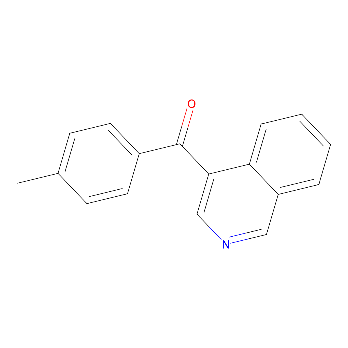 4-(4-Methylbenzoyl)isoquinoline molecular structure, CAS 1187169-56-7