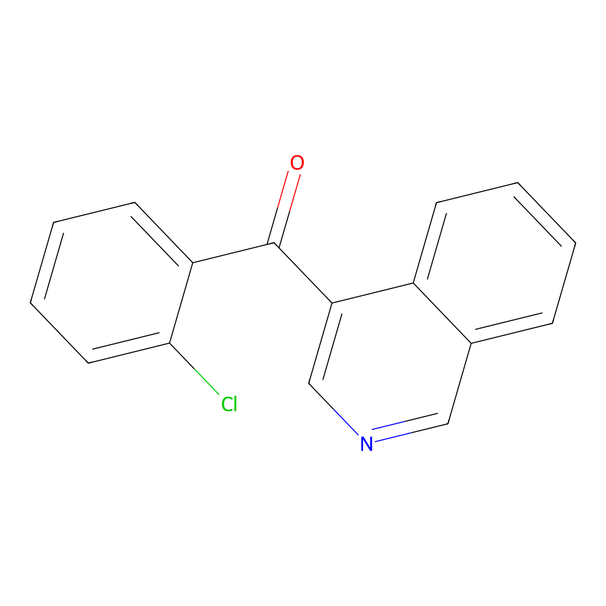 4-(2-Chlorobenzoyl)isoquinoline molecular structure, CAS 1187169-58-9