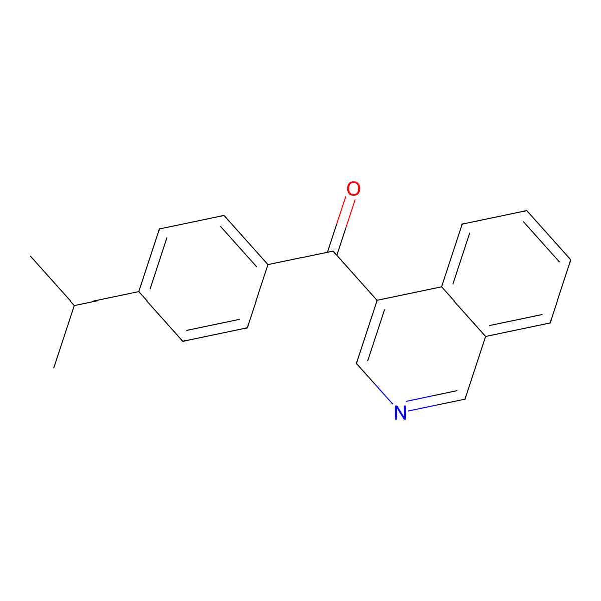 4-(4-Isopropylbenzoyl)isoquinoline molecular structure, CAS 1187169-62-5