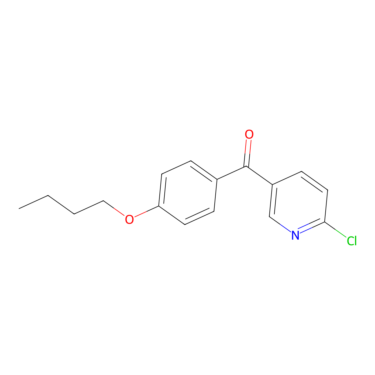 5-(4-Butoxybenzoyl)-2-chloropyridine molecular structure, CAS 1187169-64-7