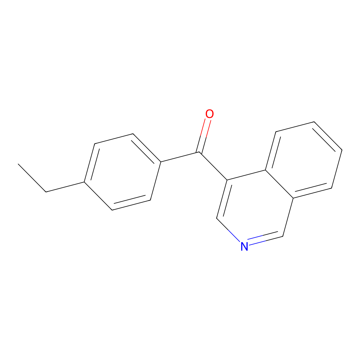 4-(4-Ethylbenzoyl)isoquinoline molecular structure, CAS 1187169-68-1