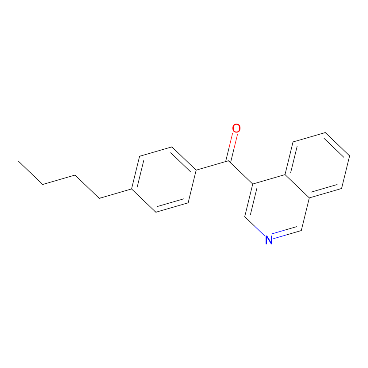 4-(4-Butylbenzoyl)isoquinoline molecular structure, CAS 1187169-71-6