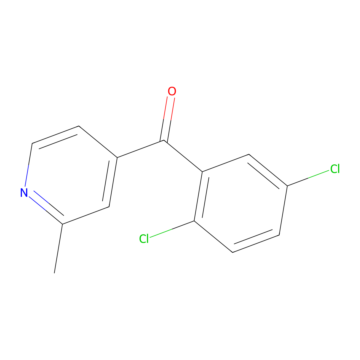 4-(2,5-Dichlorobenzoyl)-2-methylpyridine molecular structure, CAS 1187169-73-8