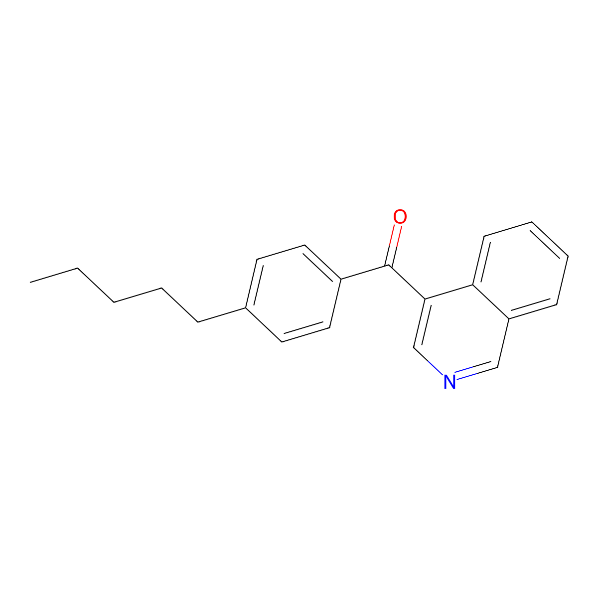 4-(4-Pentylbenzoyl)isoquinoline molecular structure, CAS 1187169-74-9