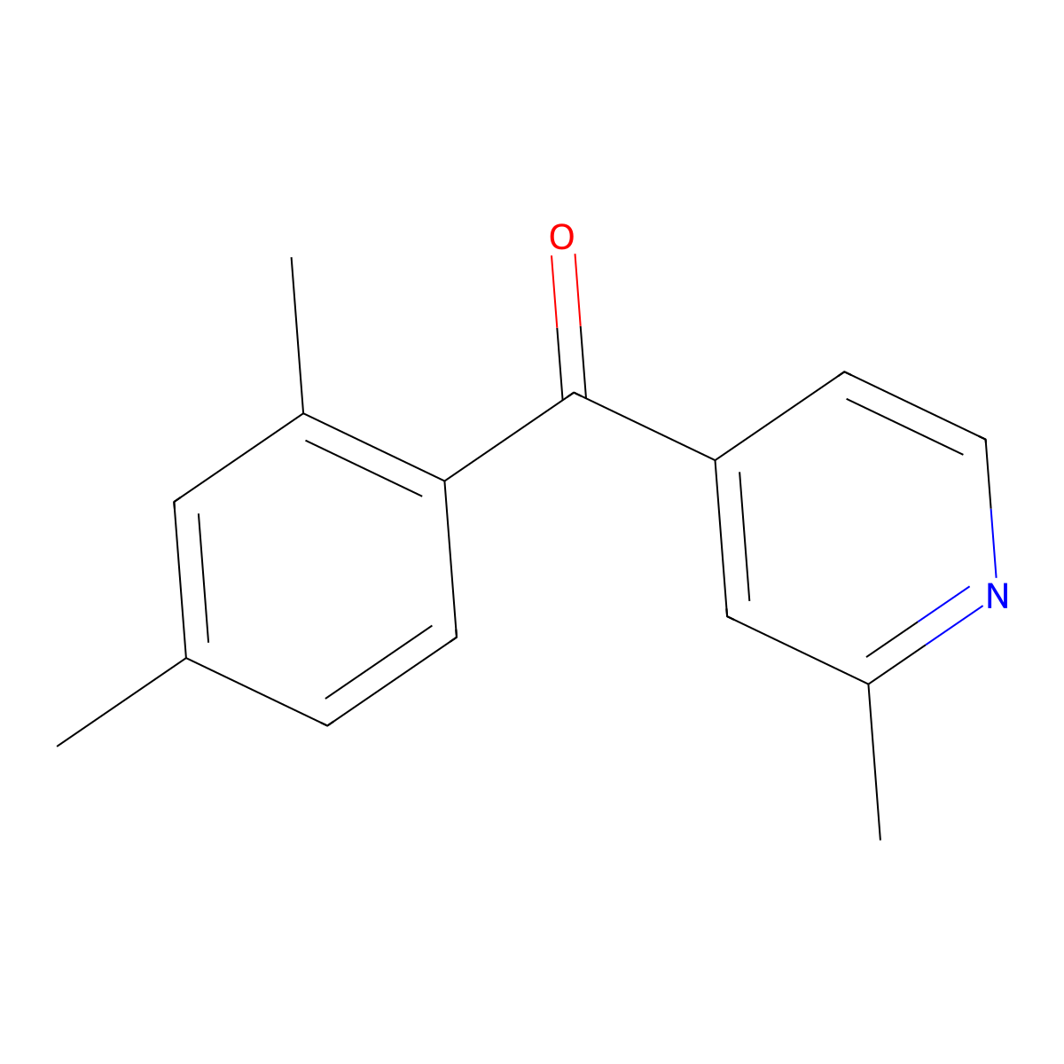 4-(2,4-Dimethylbenzoyl)-2-methylpyridine molecular structure, CAS 1187169-75-0
