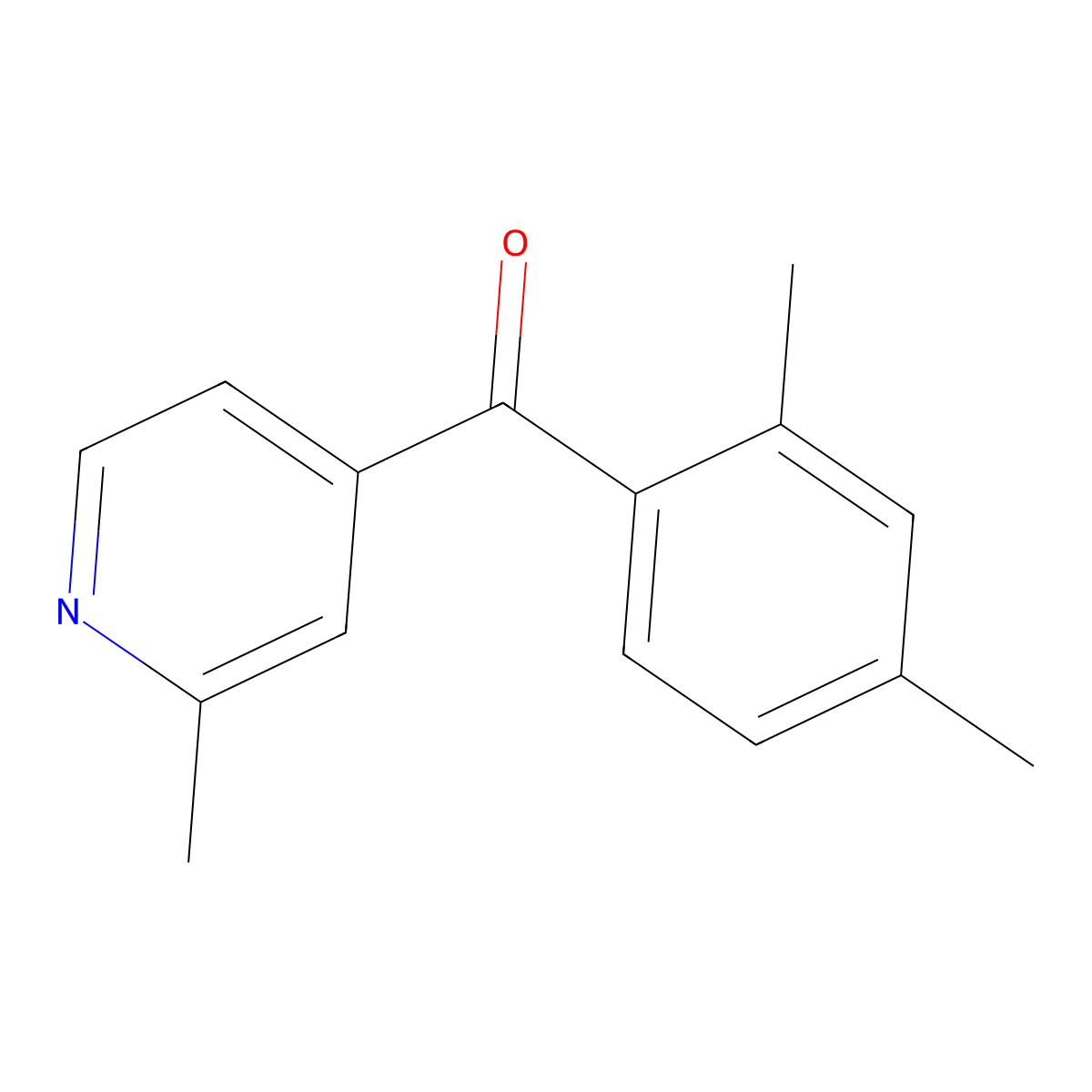 4-(2,4-Dimethylbenzoyl)-2-methylpyridine molecular structure, CAS 1187169-75-0