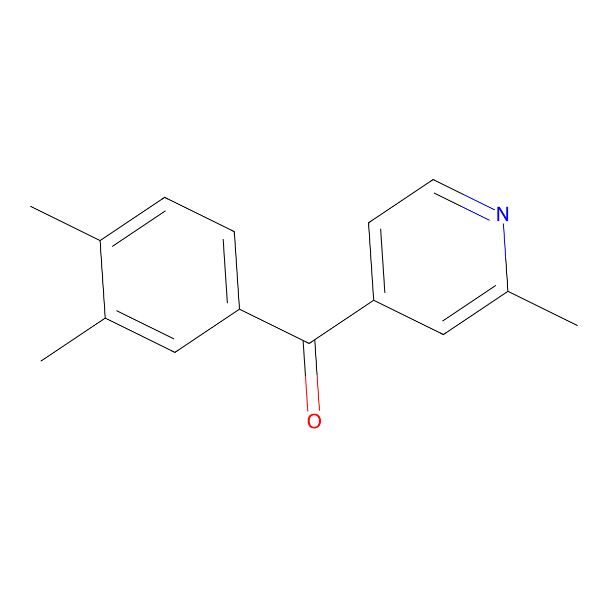 4-(3,4-Dimethylbenzoyl)-2-methylpyridine molecular structure, CAS 1187169-77-2