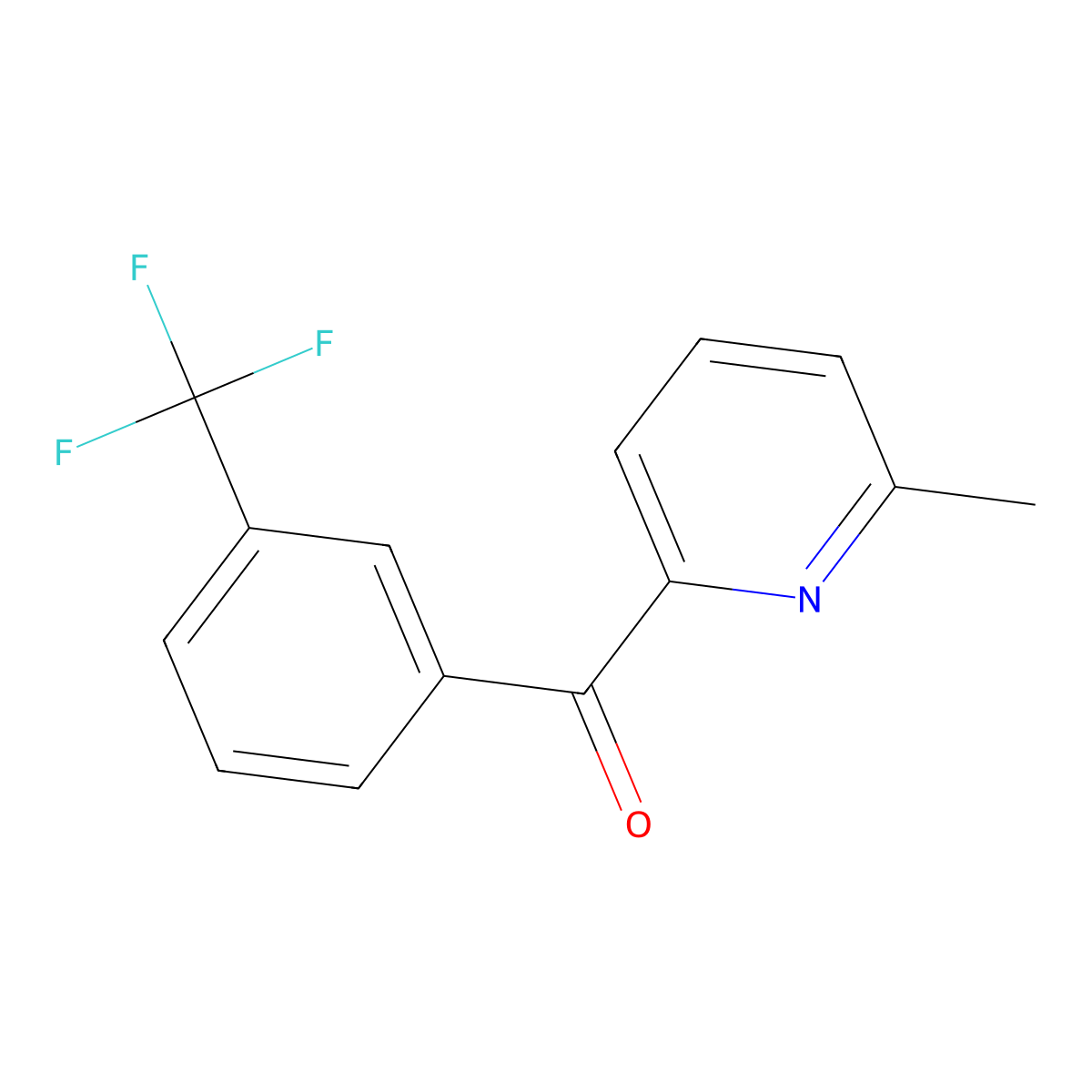 6-Methyl-2-(3-trifluoromethylbenzoyl)pyridine molecular structure, CAS 1187169-83-0