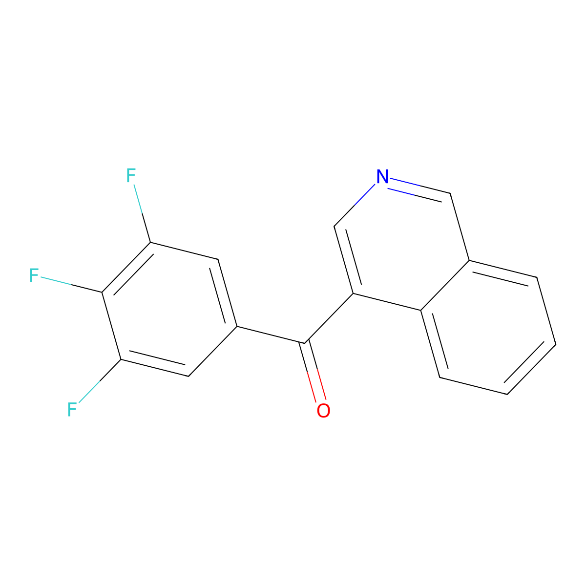 4-(3,4,5-Trifluorobenzoyl)isoquinoline molecular structure, CAS 1187169-84-1