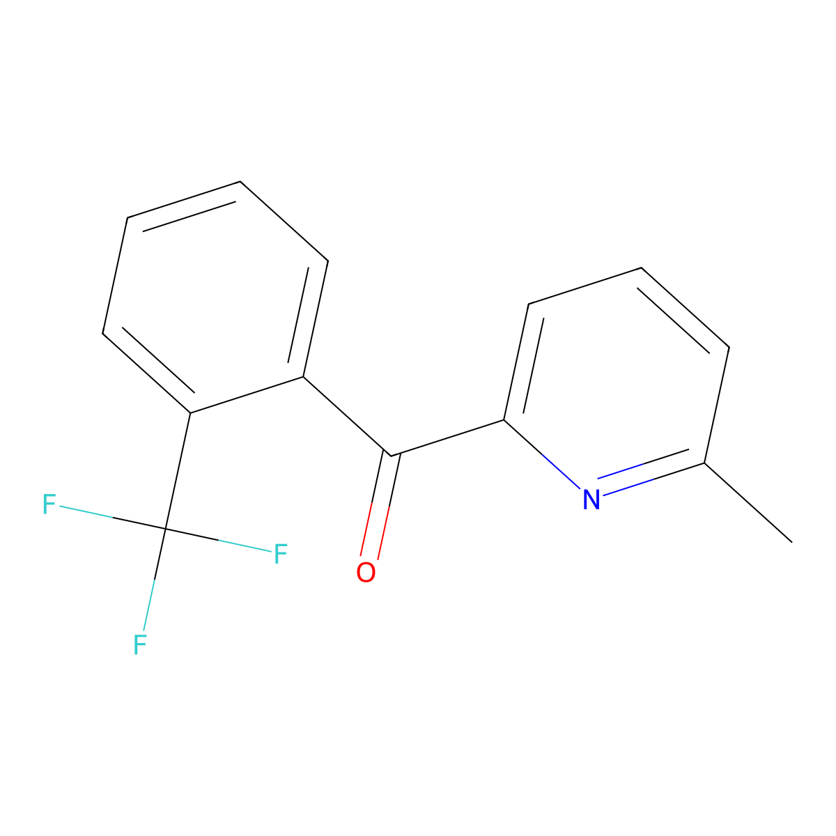 6-Methyl-2-(2-trifluoromethylbenzoyl)pyridine molecular structure, CAS 1187169-88-5