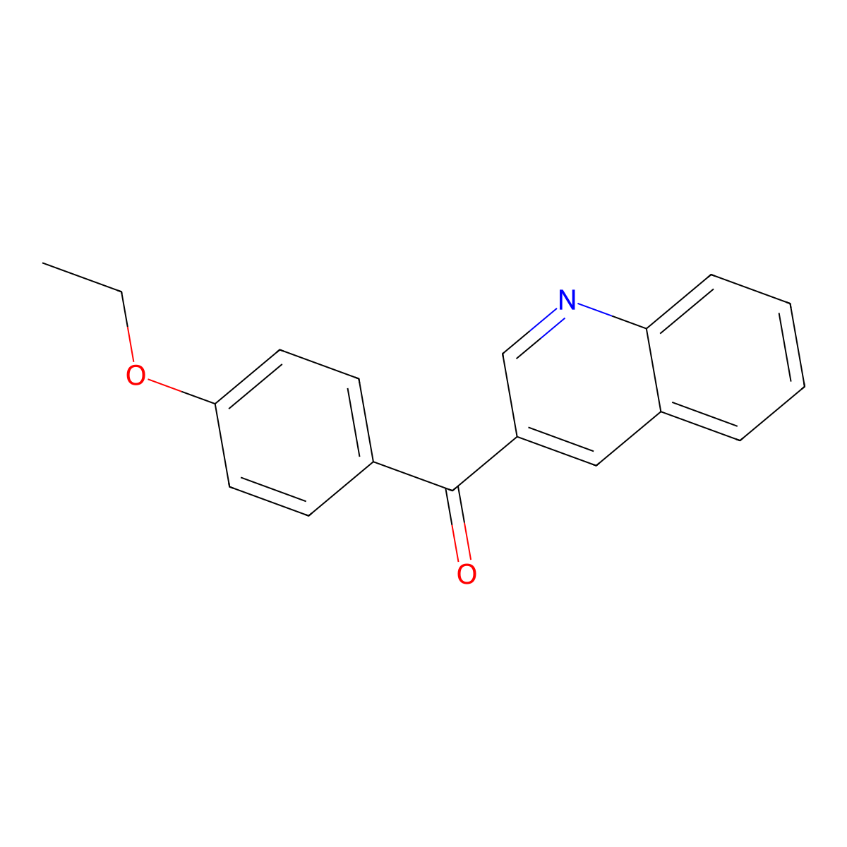 (4-Ethoxyphenyl)(quinolin-3-yl)methanone molecular structure, CAS 1187169-89-6