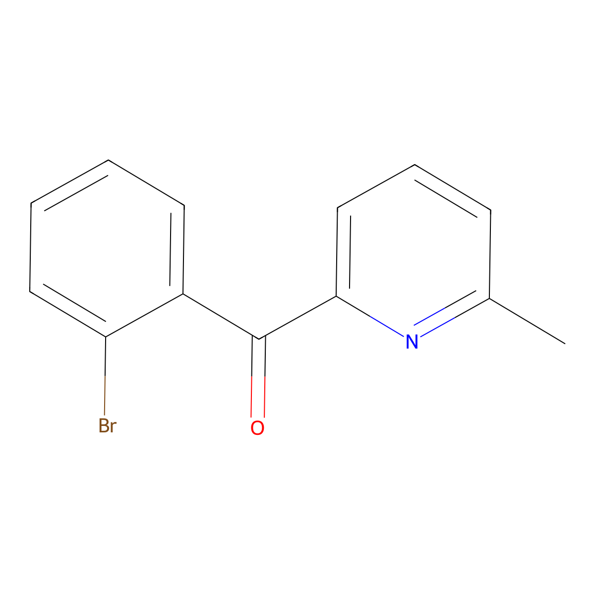 2-(2-Bromobenzoyl)-6-methylpyridine molecular structure, CAS 1187169-94-3