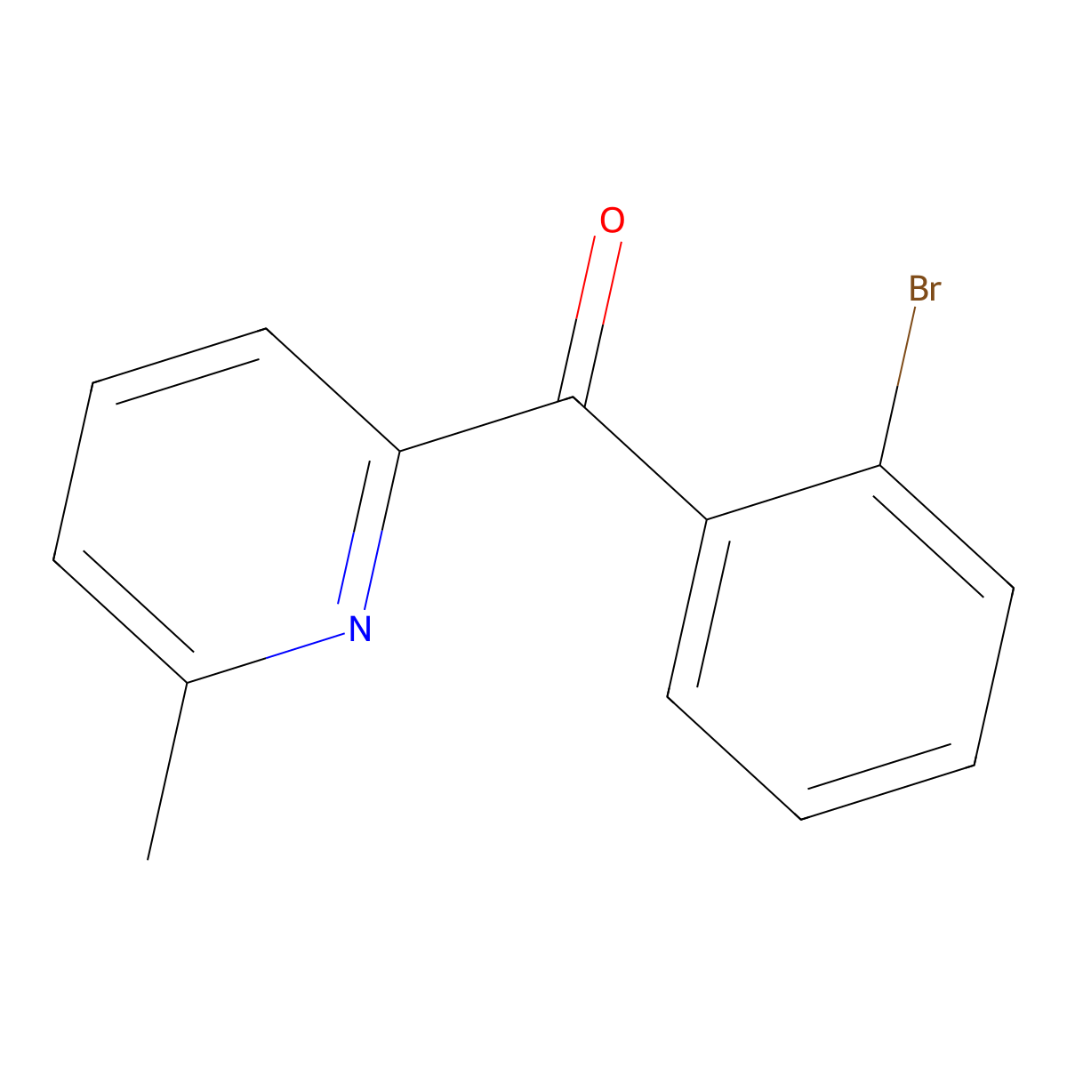 2-(2-Bromobenzoyl)-6-methylpyridine molecular structure, CAS 1187169-94-3