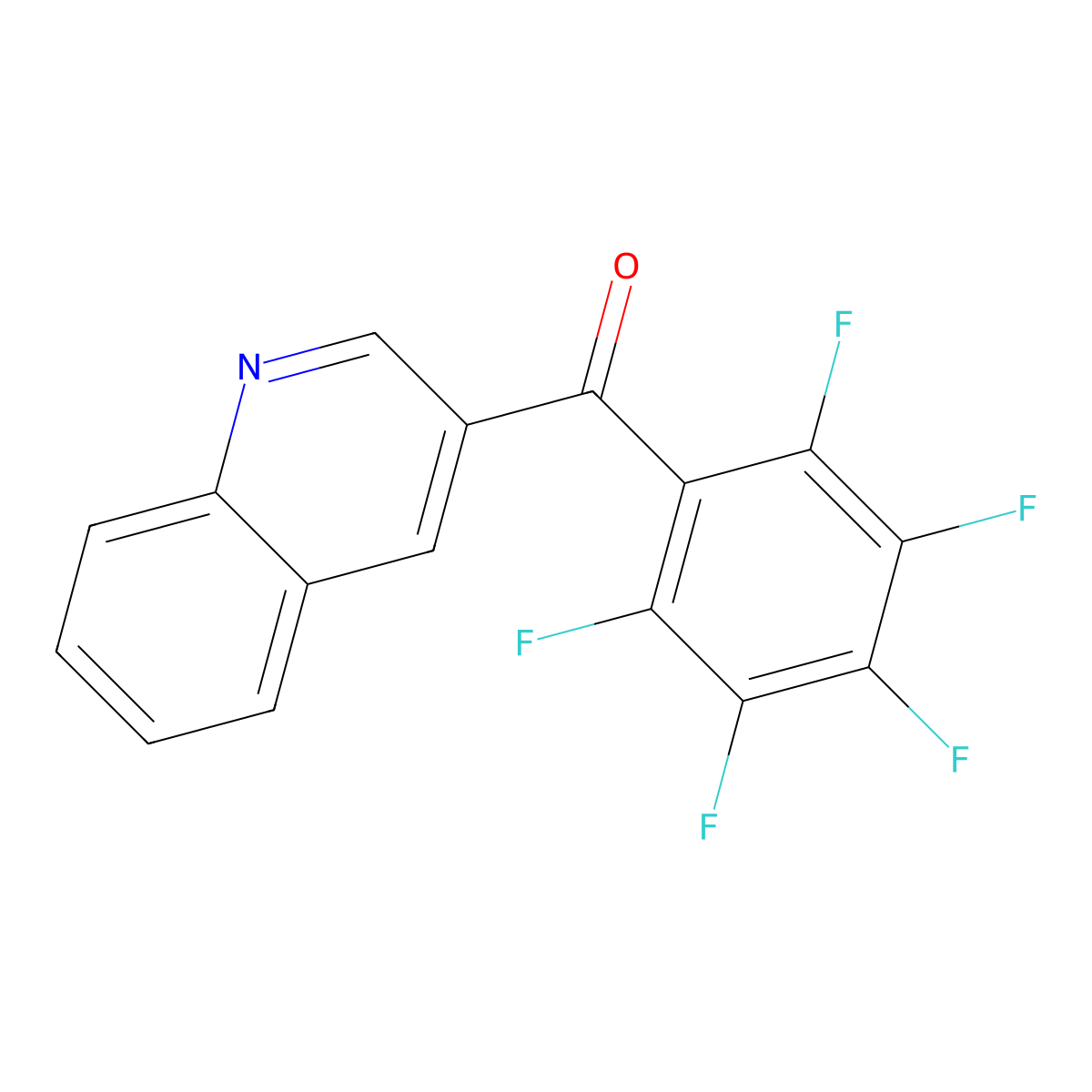3-(Pentafluorobenzoyl)quinoline molecular structure, CAS 1187170-01-9