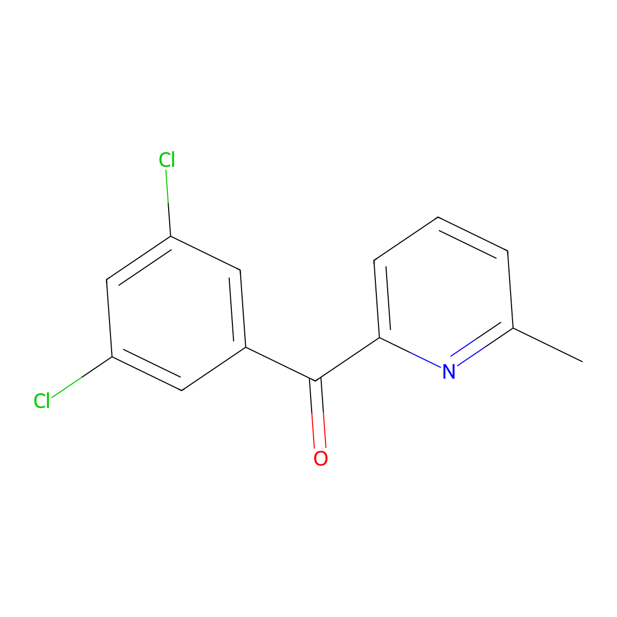 2-(3,5-Dichlorobenzoyl)-6-methylpyridine molecular structure, CAS 1187170-03-1