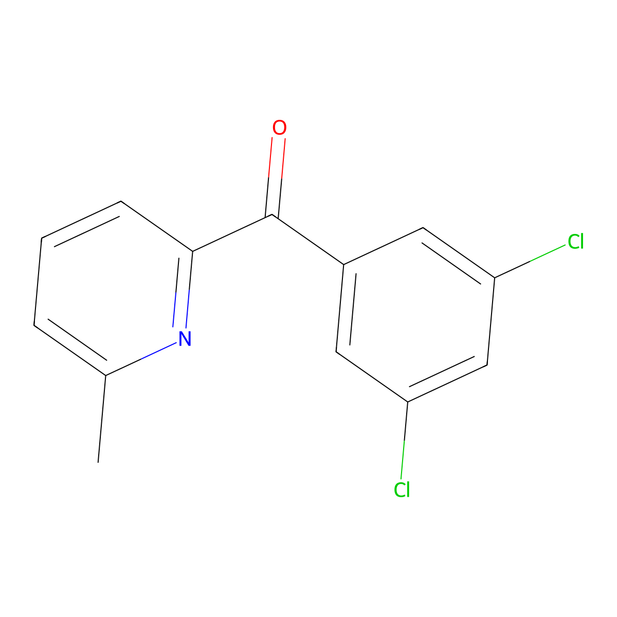 2-(3,5-Dichlorobenzoyl)-6-methylpyridine molecular structure, CAS 1187170-03-1
