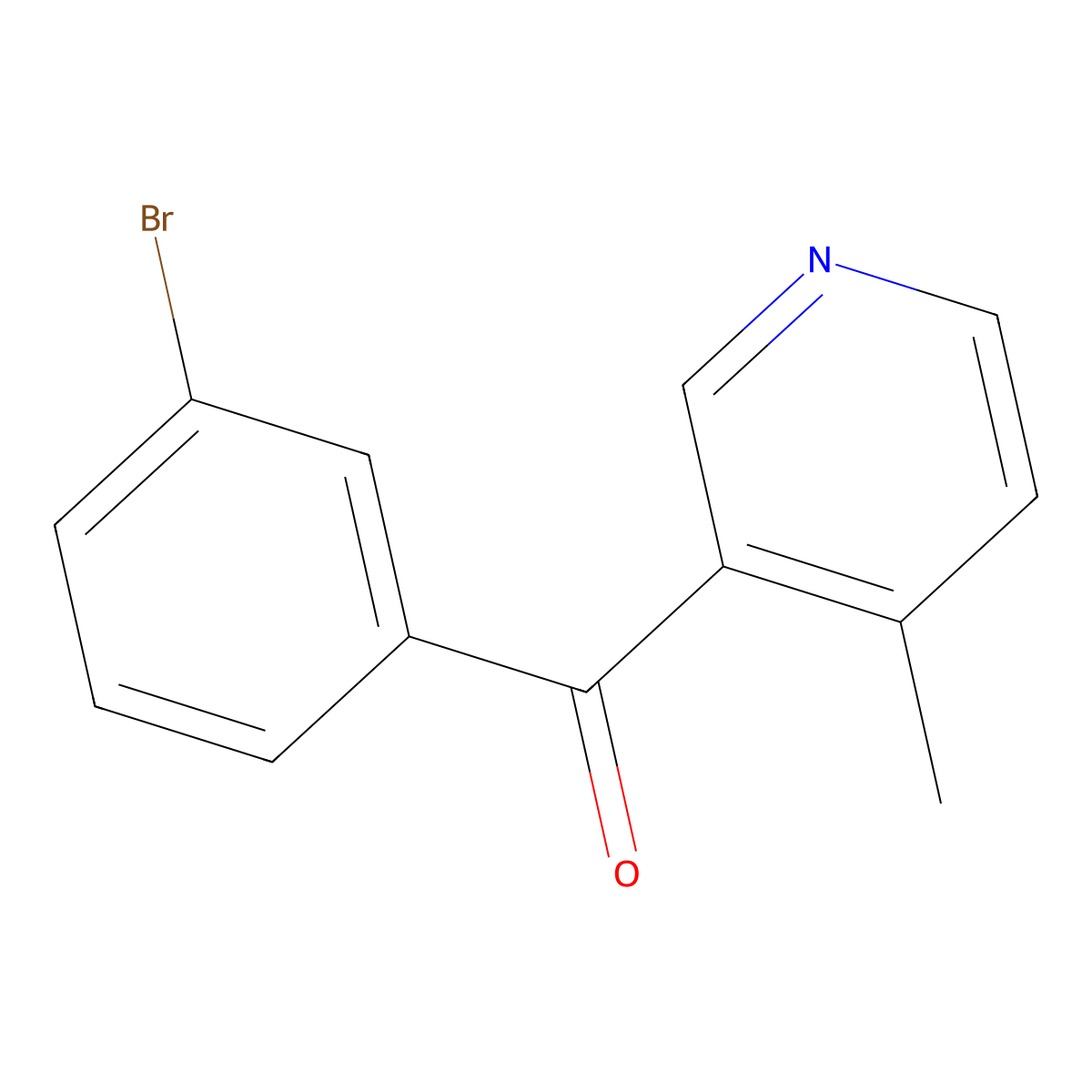 3-(3-Bromobenzoyl)-4-methylpyridine molecular structure, CAS 1187170-04-2
