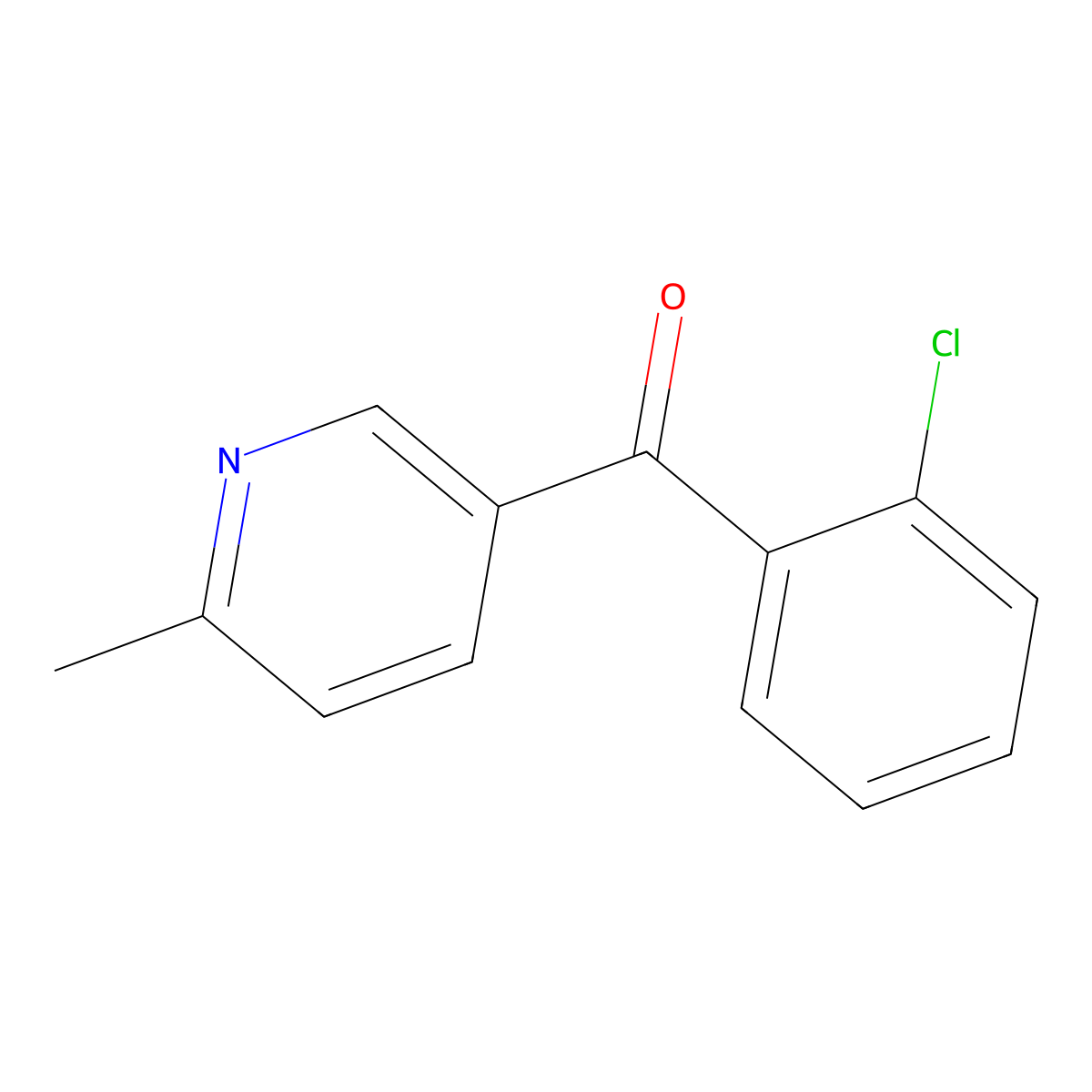5-(2-Chlorobenzoyl)-2-methylpyridine molecular structure, CAS 1187170-06-4