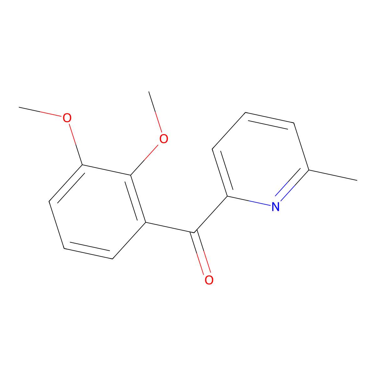 2-(2,3-Dimethoxybenzoyl)-6-methylpyridine molecular structure, CAS 1187170-08-6