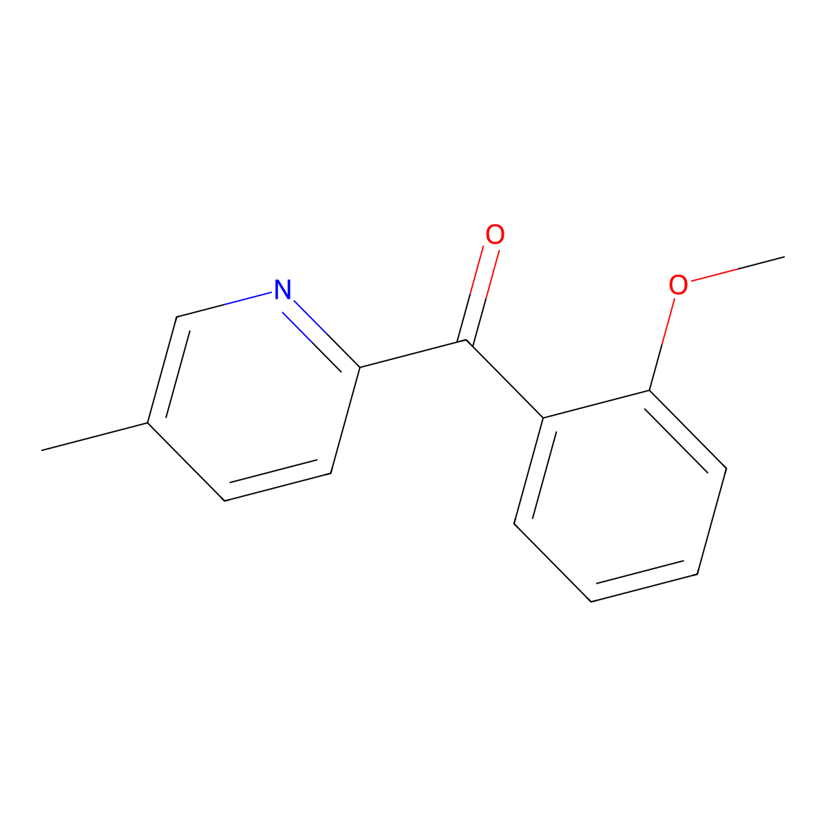 2-(2-Methoxybenzoyl)-5-methylpyridine molecular structure, CAS 1187170-10-0