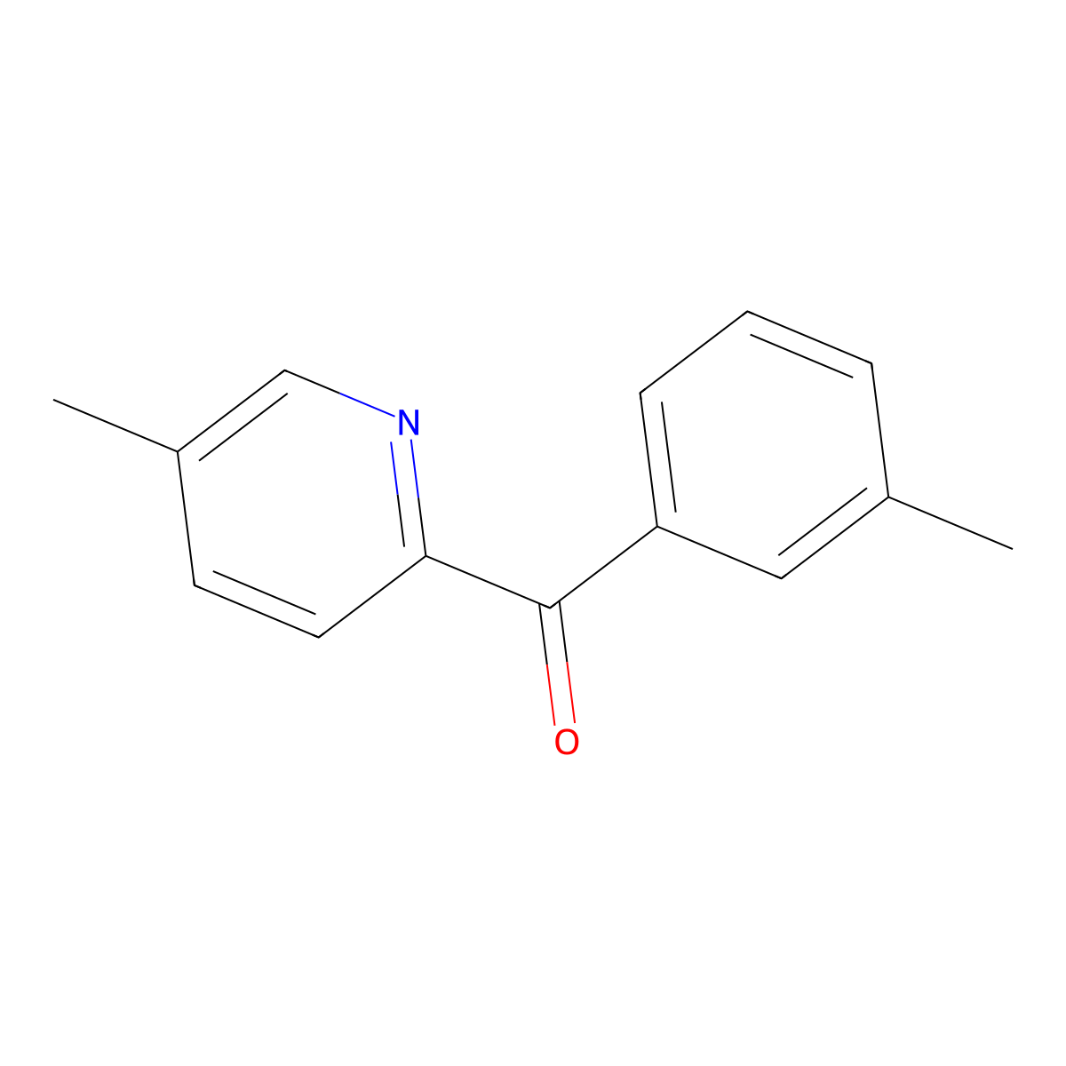 2-(3-Methylbenzoyl)-5-methylpyridine molecular structure, CAS 1187170-11-1