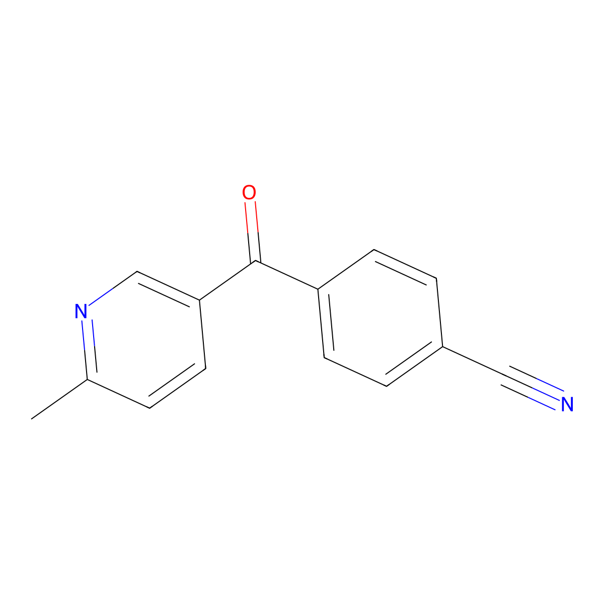 5-(4-Cyanobenzoyl)-2-methylpyridine molecular structure, CAS 1187170-13-3