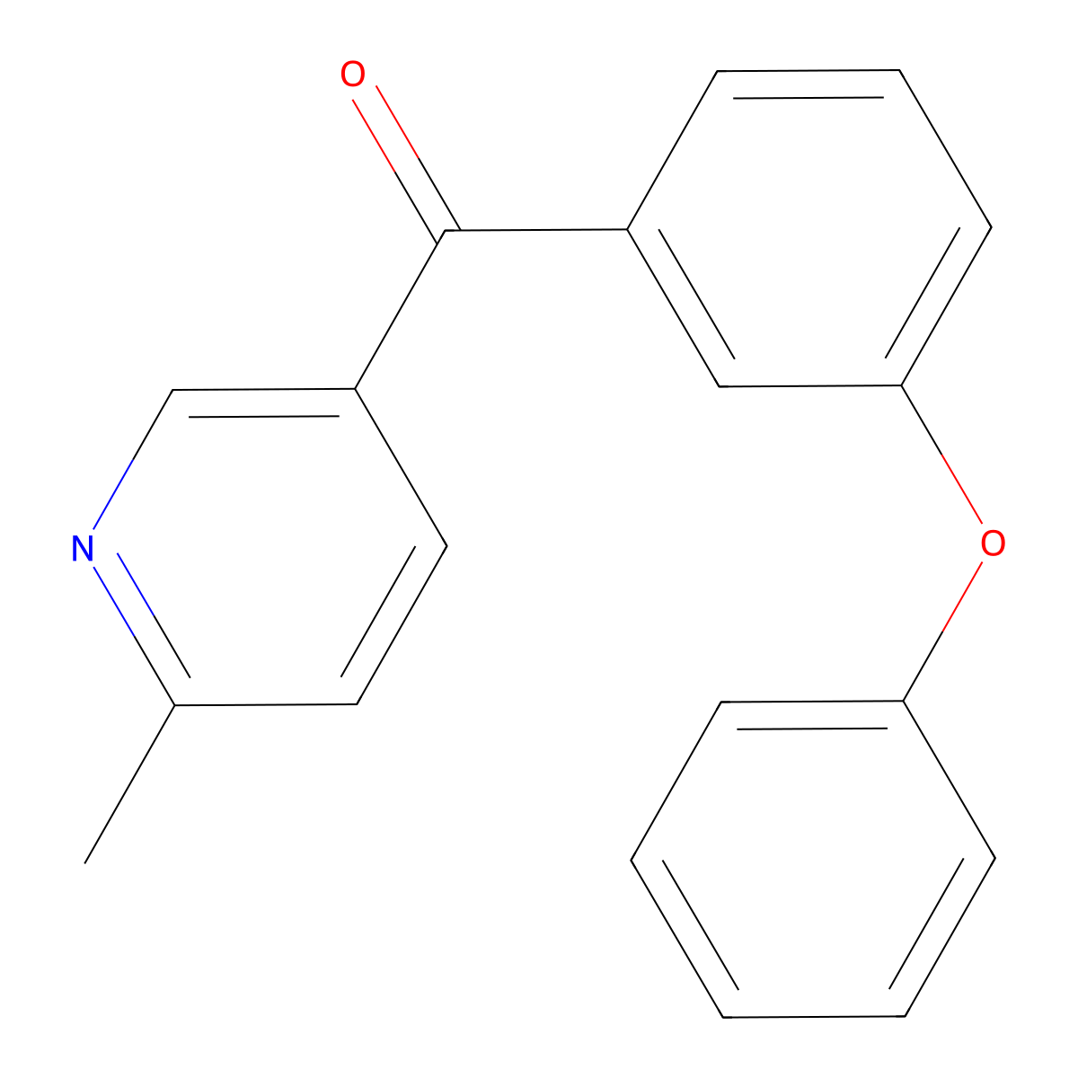 2-Methyl-5-(3-phenoxybenzoyl)pyridine molecular structure, CAS 1187170-15-5